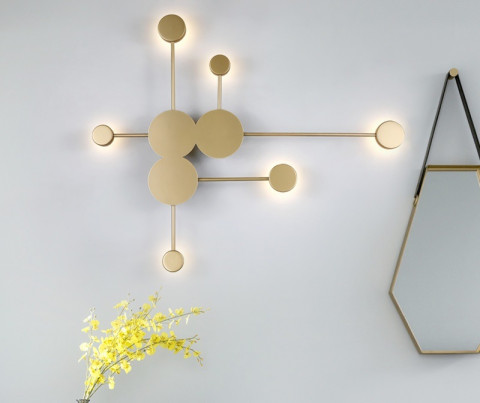 Настенный светодиодный светильник Inodesign Geometry Gold 44.9173